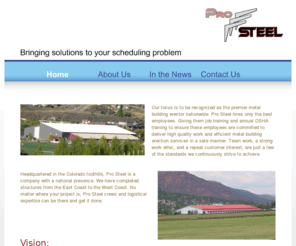 coloradoprosteel.com: - Home
Steel Erectors That Travel Nation Wide