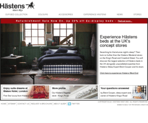 hastensbedsonline.com: Hastens Luxury Beds
Hästens West End are the leading Hästens concept store in the United Kingdom, specialising in selling Hästens beds, all of which are made by hand, using only the finest natural materials