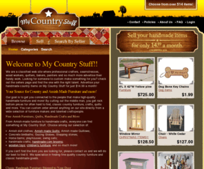 mycountrystuff.com: My Country Stuff | Classic Handmade Amish Furniture & Fine Country Furniture That's Handmade
Our classic handmade furniture, fine country furniture and Amish made furniture is built to last and looks amazing