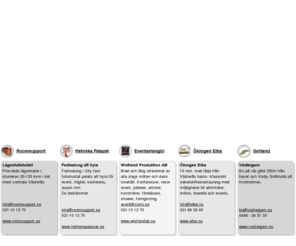 elba.nu: Portal för - Roomsupport - Elba - Hahrska Palazet - Västergarn - Zorro - Wistrands produktion AB
