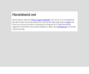 haraldseid.org: Haraldseid.net
