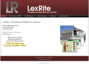 lexrite.com: Home
LexRite - professional web site design and content development for the legal profession