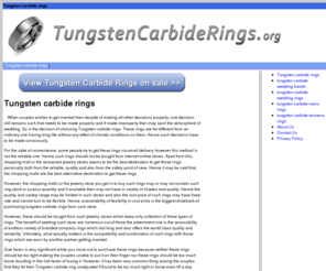 tungstencarbiderings.org: Tungsten carbide rings
Tungsten carbide rings, Tungsten carbide rings online with many designs of rings to choose from
