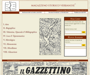 verbanensia.org: Magazzeno Storico Verbanese
Magazzeno Storico Verbanese