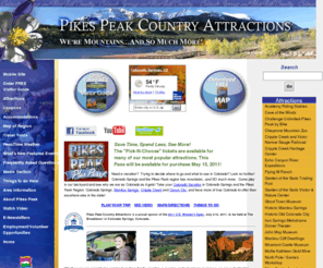 pikespeakinfo.com: Pikes Peak Country Attractions | Colorado Activities
Official website of Pikes Peak Country Attractions Association. See Pikes Peak and over 50 area attractions with the entire family.  Hike, drive, bike or take a train to the summit of Colorado’s most accessible 14,110-foot mountain.  We have affordable attractions and activities for kids, moms, dads, friends, absolutely everyone!