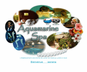 aquamarine-spa.com: || Aquamarine Marseille ||
 Aquamarine est un veritable centre de Thalassotherapie en Eau douce. Vous reconnaitrez donc dans notre gamme de prestations les soins thalasso classiques, mais surtout de nombreuses nouveautes elaborees par notre equipe de professionnels de sante. Aquamarine - SARL - 28-30 Avenue du Cabot - 13009 Marseille -  t : 0491410000 - f : 0491410015 - web : www.aquamarine-spa.com - email : info@aquamarine-spa.com 