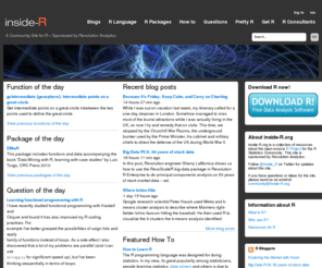 inside-r.org: inside-R | A Community Site for R | A Community Site for R – Sponsored by Revolution Analytics
