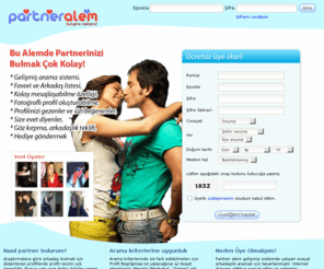 partneralem.com: PartnerAlem, Partner Sitesi, Partner Ara
Partner, bayan partnerinizi, tatil arkadaşınızı, gecelik partnerinizi, kısa süreli ve uzun süreli ilişkilerinizi bulabileceğiniz tek adresiniz