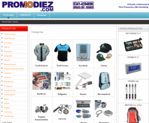 promodiez.com: CATALOGO
PromoDiez empresa de Articolos e indumentaria para promocion y merchandising