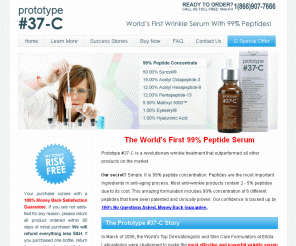 prototype37-c.com: Prototype 37-C | Official Prototype 37-C Site
Prototype #37-C is a revolutionary wrinkle treatment serum that is almost 100% Active Ingredients! Prototype 37-C contains 99% peptides with previous research that has proven results, there is no product like this one on the market today.