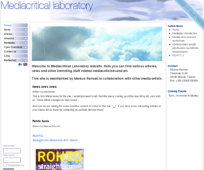 mediacriticallaboratory.com: Mediacritical laboratory
Mediacritical laboratory website.