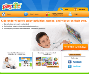 playsmrt2.com: Playrific: The Safest Playground on the Web for Young Children.
Providing a safe and entertaining place for kids to find games, activities, and videos without you having to worry