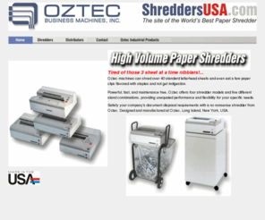 shredderusa.com: Oztec Paper Shredders
Paper Shredders