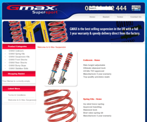 g-maxsuspension.com: GMAX Suspension Kits, Shocks, Springs & Coilovers direct from factory with the best discount price and large stocks
G-maxsuspension.com provide all types of suspension for all types of vehicles. We supply g-max suspension,gmax coliovers, gmax spring kits, gmax front shocks, gmax rear shocks and gmax bump stops. Motorspeed for all your gmax suspension needs.