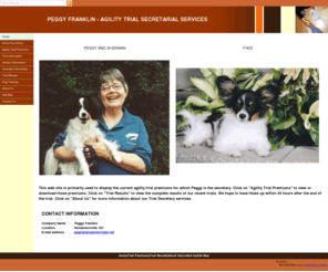 pegfranklin.com: default
agility, trial, dog, premiums, secretary, akc, usdaa