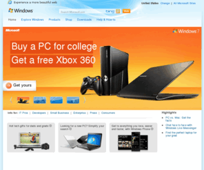 wwwwindows.com: Microsoft Windows: Windows 7, Windows Vista, Windows XP, Windows Live
Explore Microsoft Windows family of operating systems home page for products, PC upgrades, Windows 7 features, downloads, offers, and more.