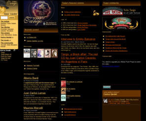 denvertango.com: Todotango.com
All about tango: dance, music, lyrics, scores, history, forums, shows