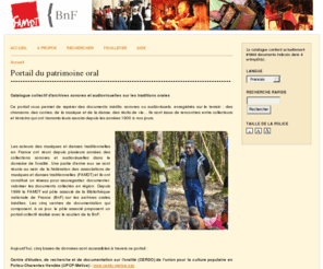 patrimoineoral.org: Portail du patrimoine oral
