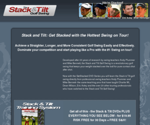 2getstacked Com Stack And Tilt Golf Swing By Andy Plummer