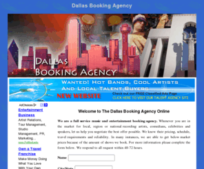 dallasbookingagency.com: Dallas Booking Agency - Specializing in Music and Entertainment Booking
Dallas Booking Agency - Specializing in Music and Entertainment Booking