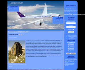 donde-viajar.com: Bienvenido a DONDE-VIAJAR
Joomla! - el motor de portales dinámicos y sistema de administración de contenidos