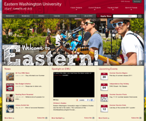 ewustartsomethingbigger.net: EWU | EWU Home
EWU is a regional, comprehensive public university located in Cheney, Washington, with programs also offered in Bellevue, Everett, Kent, Seattle, Shoreline, Spokane, Tacoma, Vancouver and Yakima.