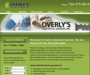 overlyselectric.com: Overlys Electric Services Inc.
Electrcial Company serving the Pittsburgh Area