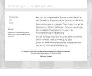 stth.ch: Stiftungs-Treuhand AG - Stiftungs-Treuhand AG
