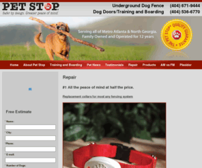 undergrounddogfencerepair.com: Atlanta Pet Stop Dog Fence - Fence Me In - Pet Stop
 