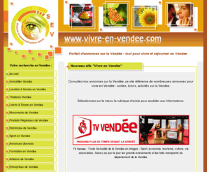 vivre-en-vendee.com: Vivre en Vendée
toutes les annonces pour vivre, sortir et séjourner pour les vacances en Vendee