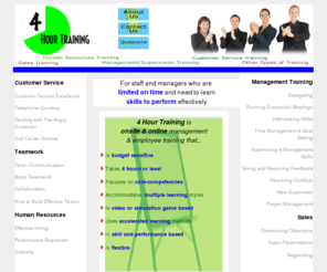 4hourtraining.com: Management Training - Customer Service Training - On-site Training - 4 Hour Training
4 Hour Training delivers effective and practical onsite management and employee training for the budget conscious business