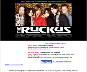 theruckuslive.com: The RUCKUS - Atlanta Dance / Rock / Party Band
Live Bands in Atlanta, Georgia Clubs and Corporate Entertainment from The Ruckus.