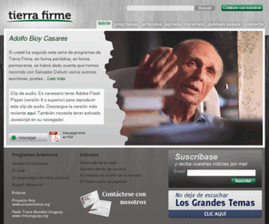 tierra-firme.com: Tierra Firme
Tierra Firme un Programa de Radio Transmundial Uruguay