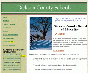 dicksoncountyschools.org: Dickson County Schools - Dickson, Tennessee
Dickson County Schools, Dickson Tennessee. Find information on Dickson County Schools.