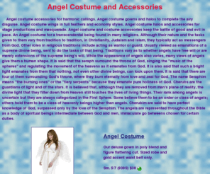 angelcostume.net: Angel Costume and accessories for heavenly duties.
Angel costumes and costume accessories for masquerade and pagents.