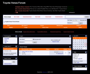 venzaownerz.com: Toyota Venza Forum-Home
Venza Ownerz.com is a member oriented Toyota Venza discussion forum for  Toyota Venza Crossover owners