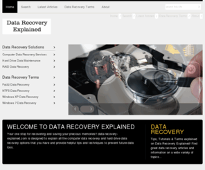 data-recovery-explained.com: Data Recovery Explained
Data Recovery Explained Welcome to Data Recovery Explained - Your one stop for recovering and saving your precious memories!! data-recovery-explained.com is