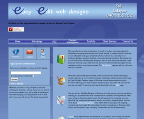 easyeditwebdesigns.com.au: Affordable and Approachable Web Design in Brisbane
Affordable web design in Brisbane. We provide website design and search engine optimization in brisbane.