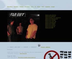 faroutband.de: Farout Band Rock Music aus Stuttgart - Nürtingen - Tübingen - Frankfurt
Farout live Rock Band aus Stuttgart, Tübingen, Nürtingen. Bandinfos, News und Konzerttermine, inipendent, alternative