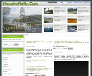 nuestrohuila.com: Bienvenido a Nuestro Huila
nuestrohuila.com, solo informaciòn positiva sobre el Huila y sus costumbres!