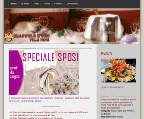 ristorantegrappolodoro.net: Home - Ristorante Grappolo D'Oro - Villa Nina - Torre del Greco - Napoli
Ristorante Grappolo D'Oro a Torre del Greco - NA Organizza rievimenti per matrimoni, comunioni , battesimi, addii al celibato, 18 anni ecc. Eventi di ogni genere