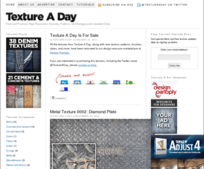 textureaday.com: Free and Premium Textures, Patterns, and Backgrounds Updated Daily
Free and premium textures, patterns, and backgrounds updated daily.