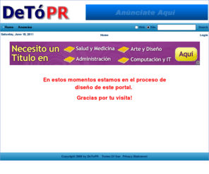 detopr.com: DeTóPR - Publicidad Para Todos >  Home
Publicidad Gratis y Económica para todos