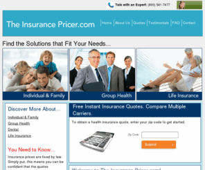 texasinsurancepricers.com: Health Insurance Houston | The Insurance Pricer.com
Get instant, FREE quotes for Houston, Texas individual, family, group, dental and life insurance. 