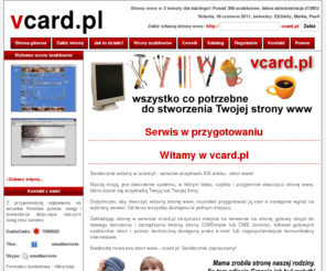 vcard.pl: vcard.pl - Twoja własna strona www - wizytówka w 3 minuty! Ponad 300 gotowych szablonów!
Twoja strona - wizytówka w 3 minuty! Ponad 300 gotowych szablonów.
