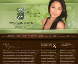 bparvamd.com: Plastic Surgery Leesburg Fairfax Northern Virginia VA Dr Behzad Parva
Behzad Parva, MD offers plastic surgery in the Leesburg, Fairfax, and Northern Virginia area. Our options include breast augmentation, liposuction, injectables, and more.