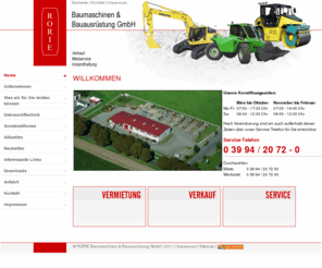 rorie.de: Willkommen : RORIE Baumaschinen & Bauausrüstung GmbH
RORIE Baumaschinen & Bauausrüstung GmbH - Ihr Servicepartner in Malchin - Verkauf, Vermietung, Reparatur von Baumaschinen & Bauausrüstung