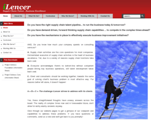 inolence-inc.com: Advancing Supply Chain Profession
iLencer - The Supply Chain Talent Development Company, Supply Chain Excellence in Uncertain Times, Business Excellence, Supply Chain Training, Career Management, Value focused Supply Chain Consulting