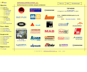 spenglertechnik.org: SPENGLERTECHNIK.NET - Das Branchen-Portal für Architekten, Spengler und Bauherren
SPENGLERTECHNIK.NET - Das Info-Portal für Architekten, Spengler, Bauherren und  Schüler.