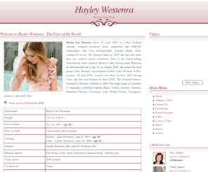 hayley-westenra.nl: Hayley Dee Westenra
